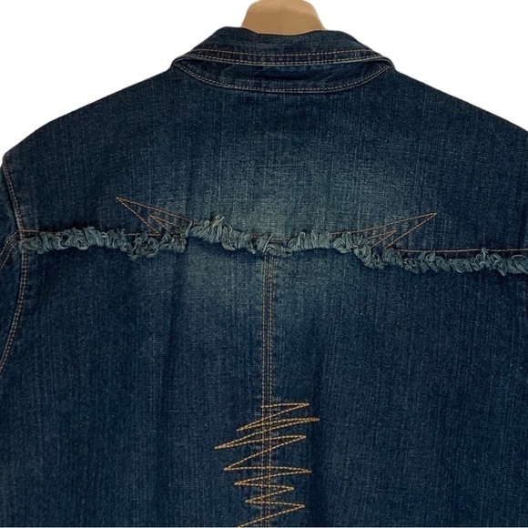 Vintage Baccini Jean Jacket Size L/XL - Picture 5 of 9